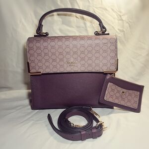 Dune London Crossbody Satchel Handbag - Purple/Mauve